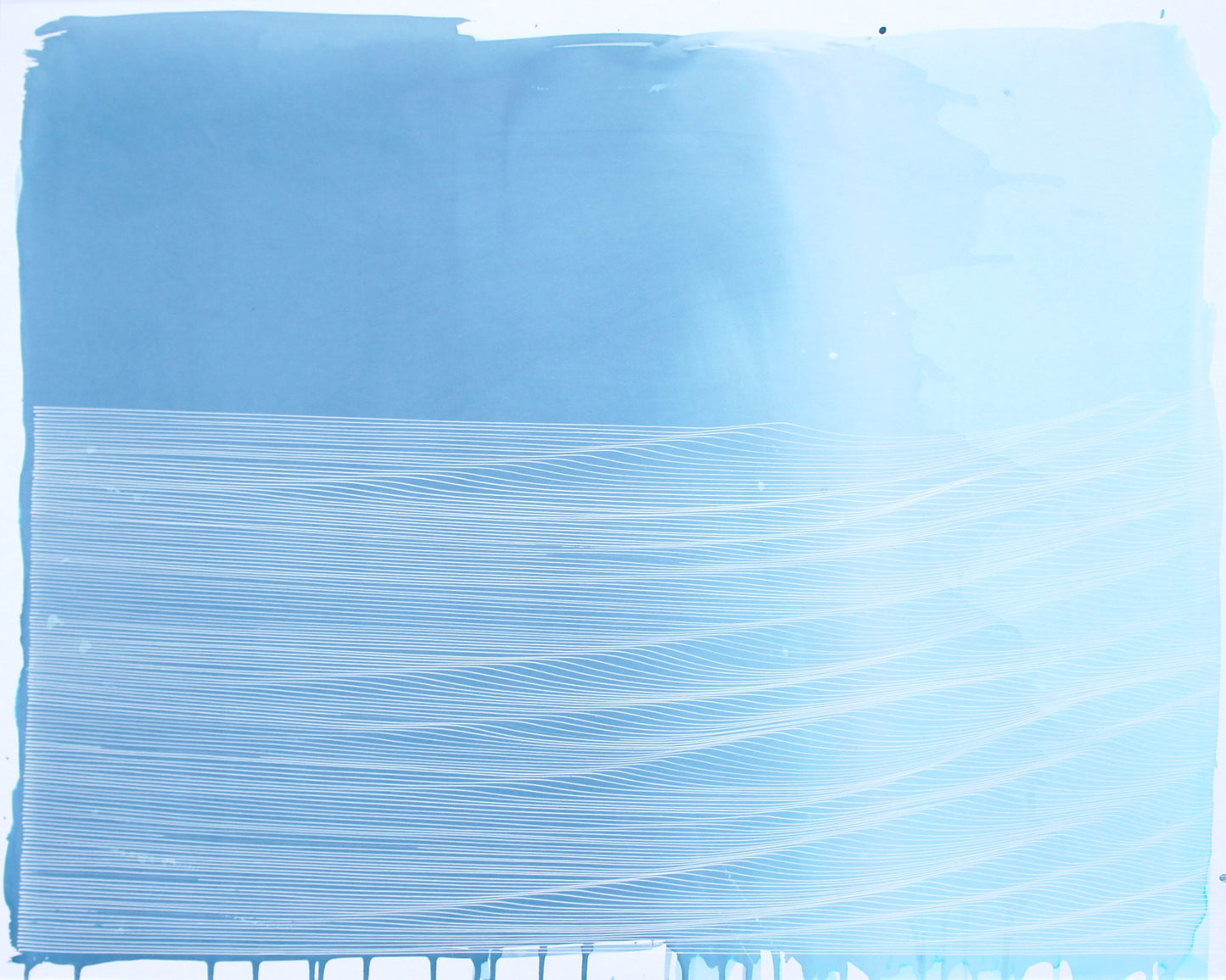 144 Exhales on Blue Washes by Mark J. Rebennack