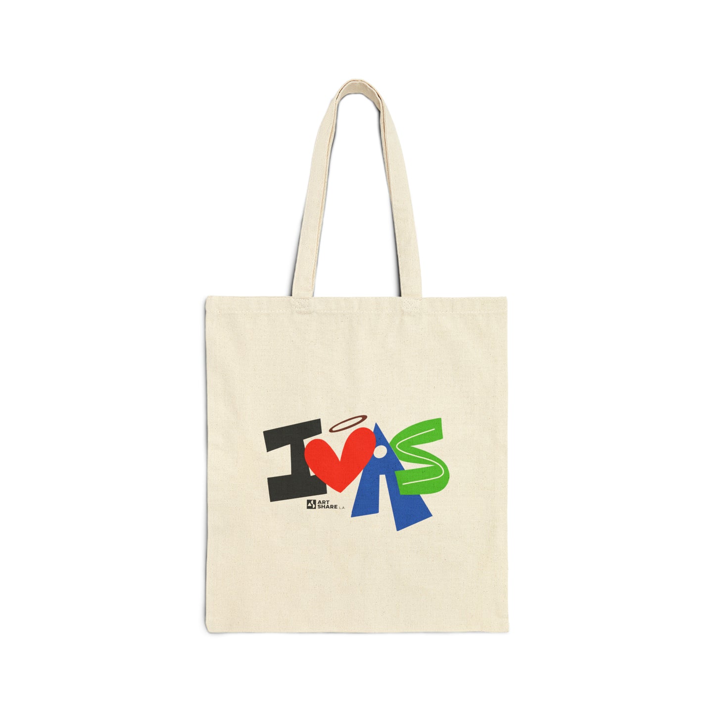 I LOVE ART SHARE Cotton Canvas Tote Bag