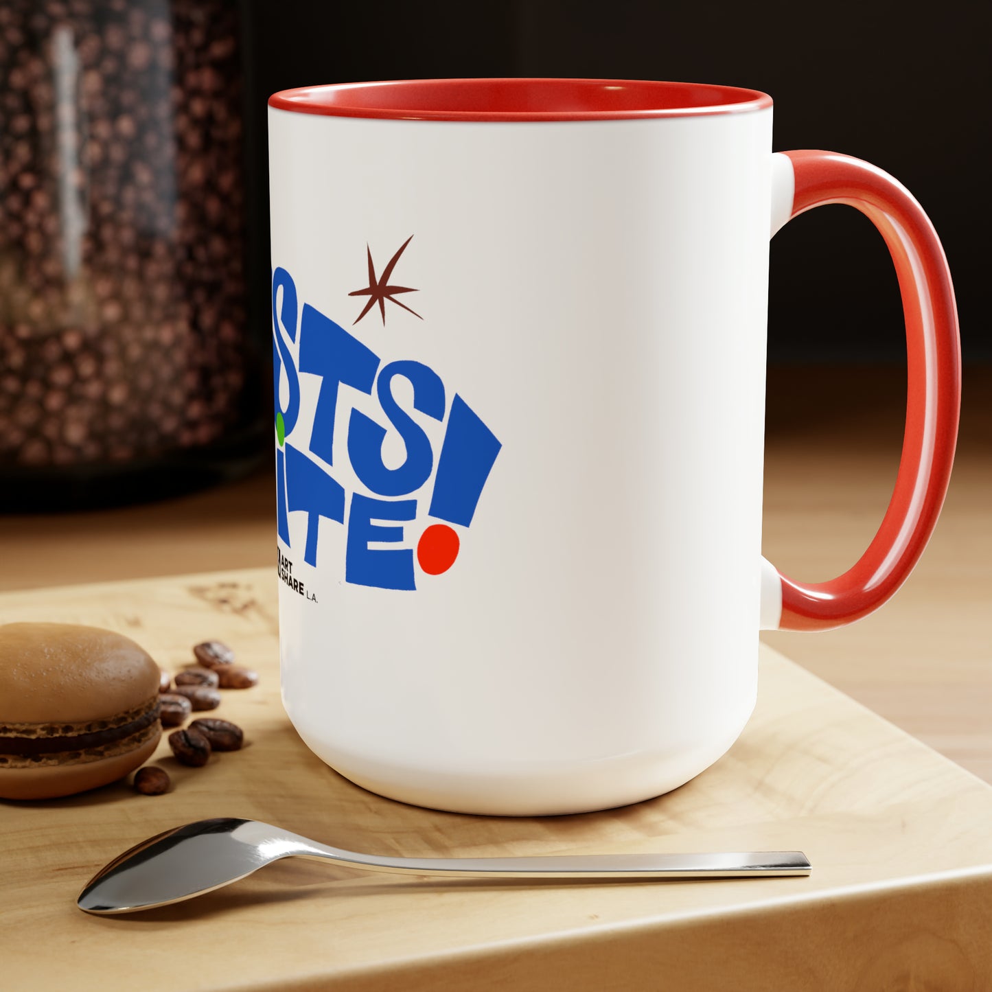 ARTISTS UNITE! Two-Tone Coffee Mugs, 15oz