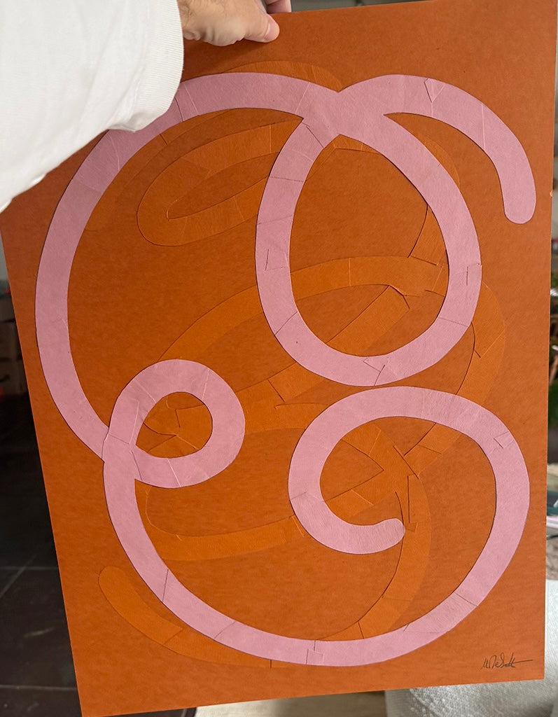 Orange and Pink In Concurrence by Michael DeSutter