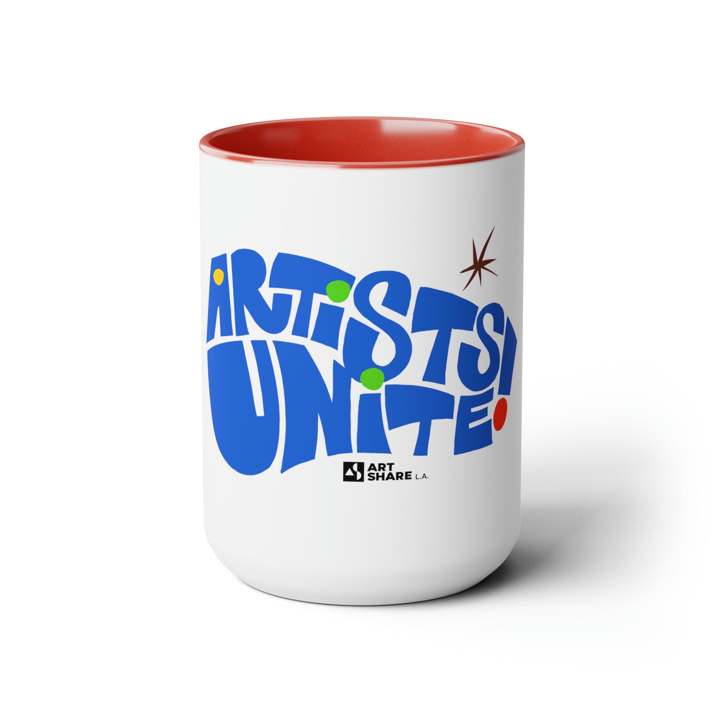 ARTISTS UNITE! Two-Tone Coffee Mugs, 15oz