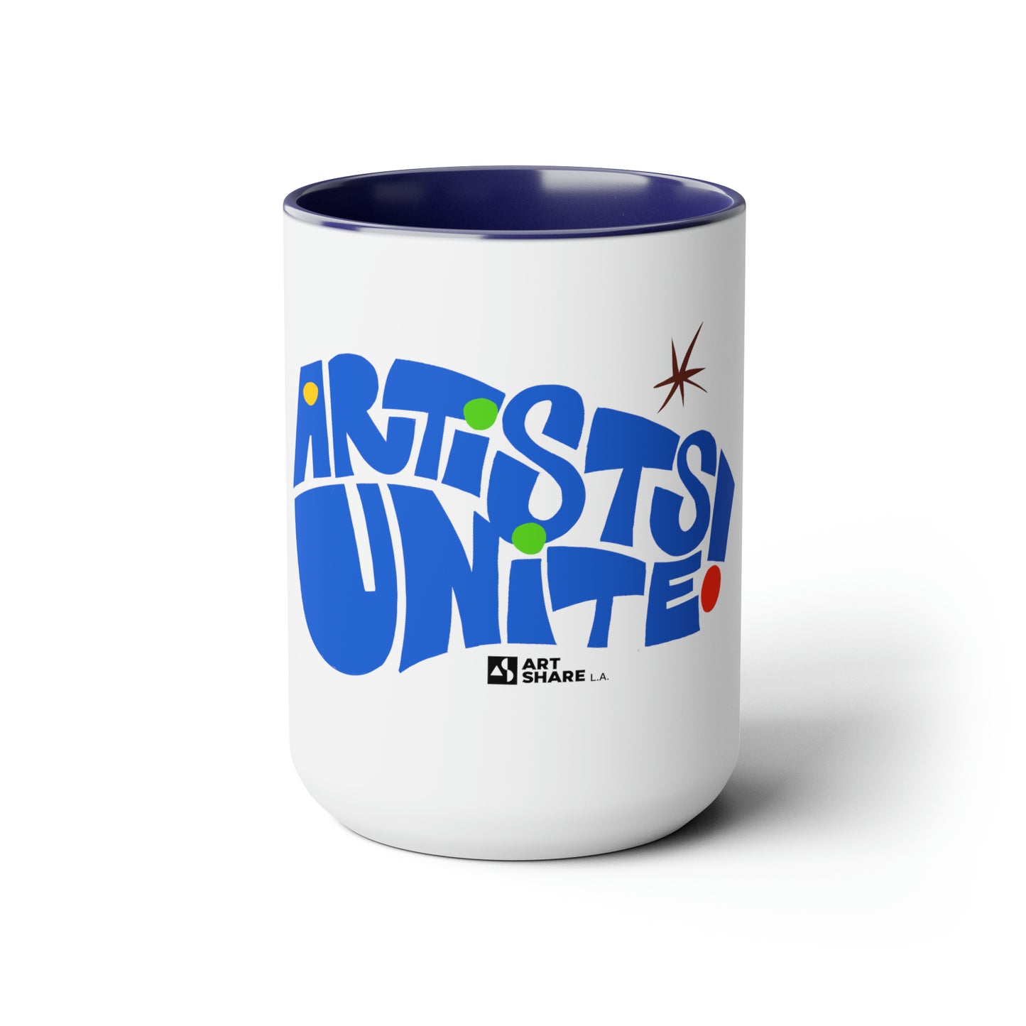 ARTISTS UNITE! Two-Tone Coffee Mugs, 15oz
