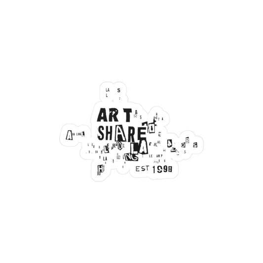 ART SHARE L.A. EST. 1998 Vinyl Stickers