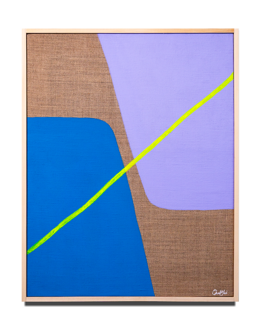 FIELDS (Turquoise + Lavender + Chartreuse) by Chad Goei