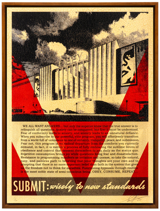 OBEY Conformity Factory (Red) by Shepard Fairey