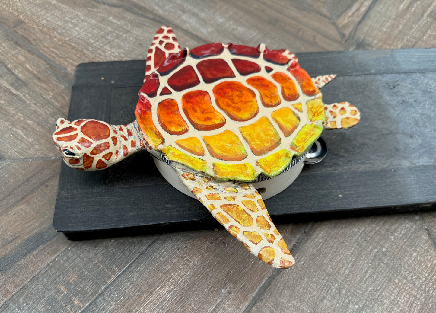 Hot Rainbow Tambo-turtle by Lara Eve Studio