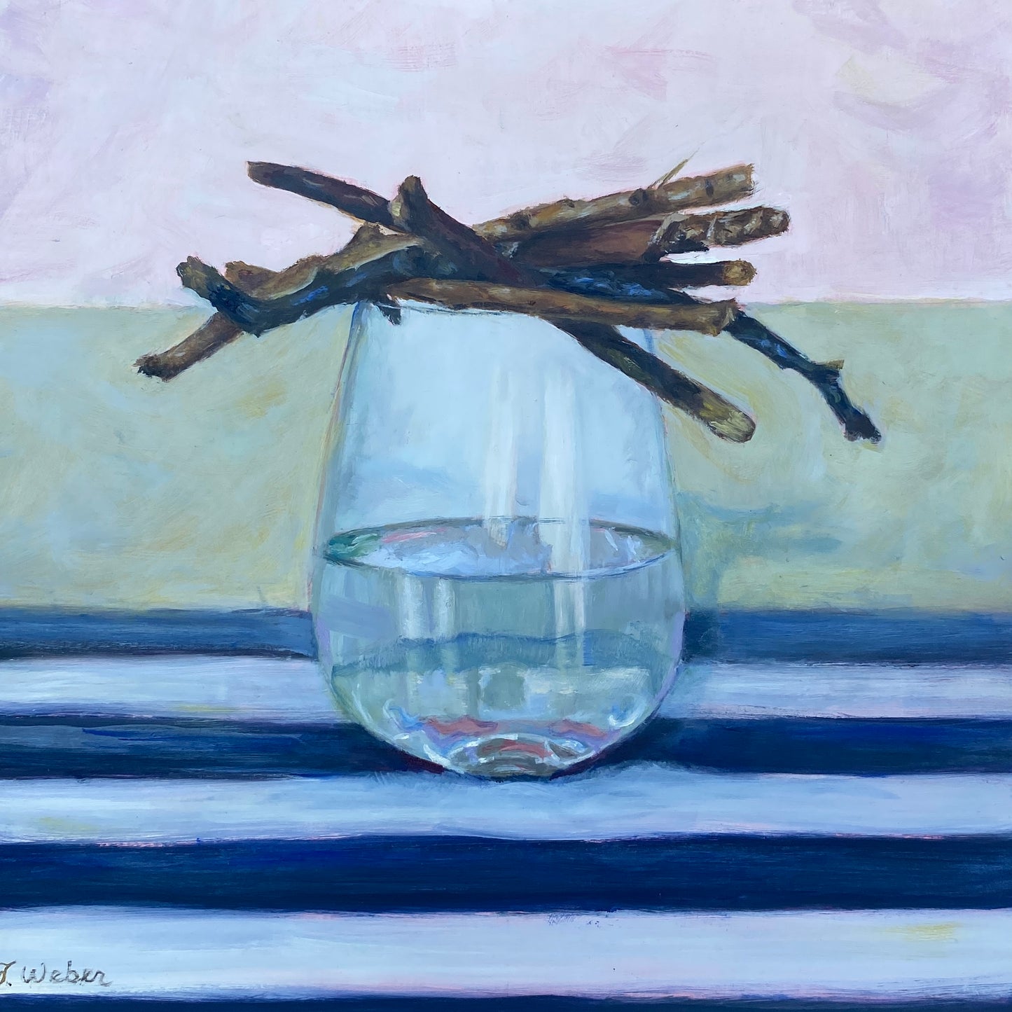 Chop Wood, Carry Water, Paint Stripes by Josie Weber