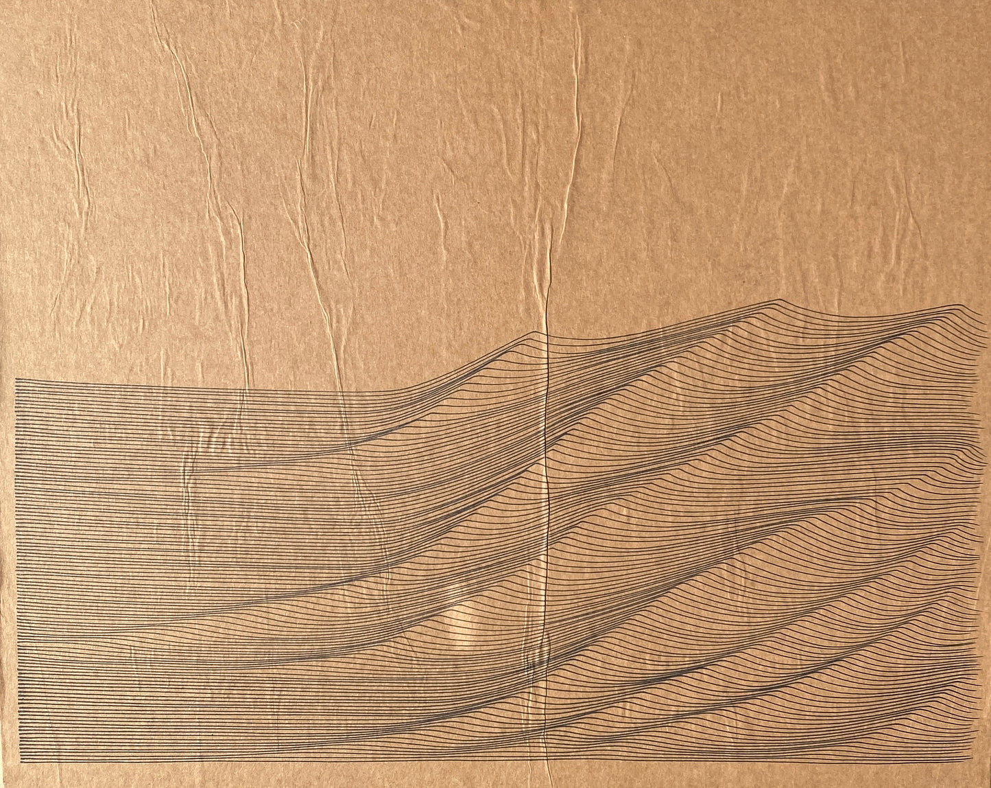 107 Exhales on Recycled Packing Paper by Mark J. Rebennack