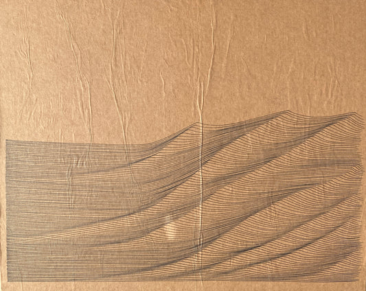 107 Exhales on Recycled Packing Paper by Mark J. Rebennack