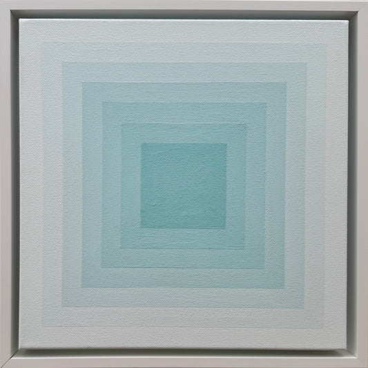 Teal square #14 by Ashley Ravidas